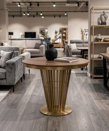 Aura Round Extendable Dining Table (Ø 100cm & Ø 120cm | Standard & Premium EGGER® Laminates)