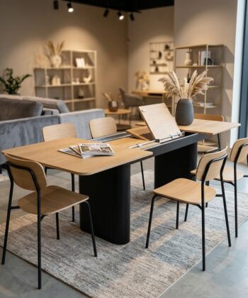 VORTEX Rectangular Butterfly Extendable Dining Table (180cm & 200cm | Standard & Premium EGGER® Laminates)