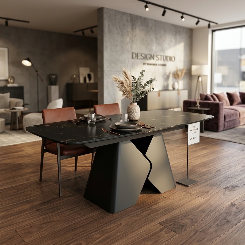 Prisma Rectangular Extendable Dining Table (180cm & 200cm | Standard & Premium EGGER® Laminates)