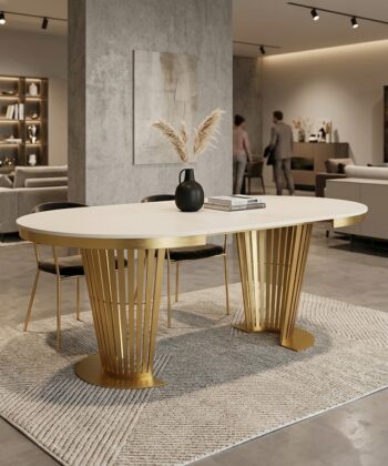 Aura Round Extendable Dining Table (Ø 100cm & Ø 120cm | Standard & Premium EGGER® Laminates)