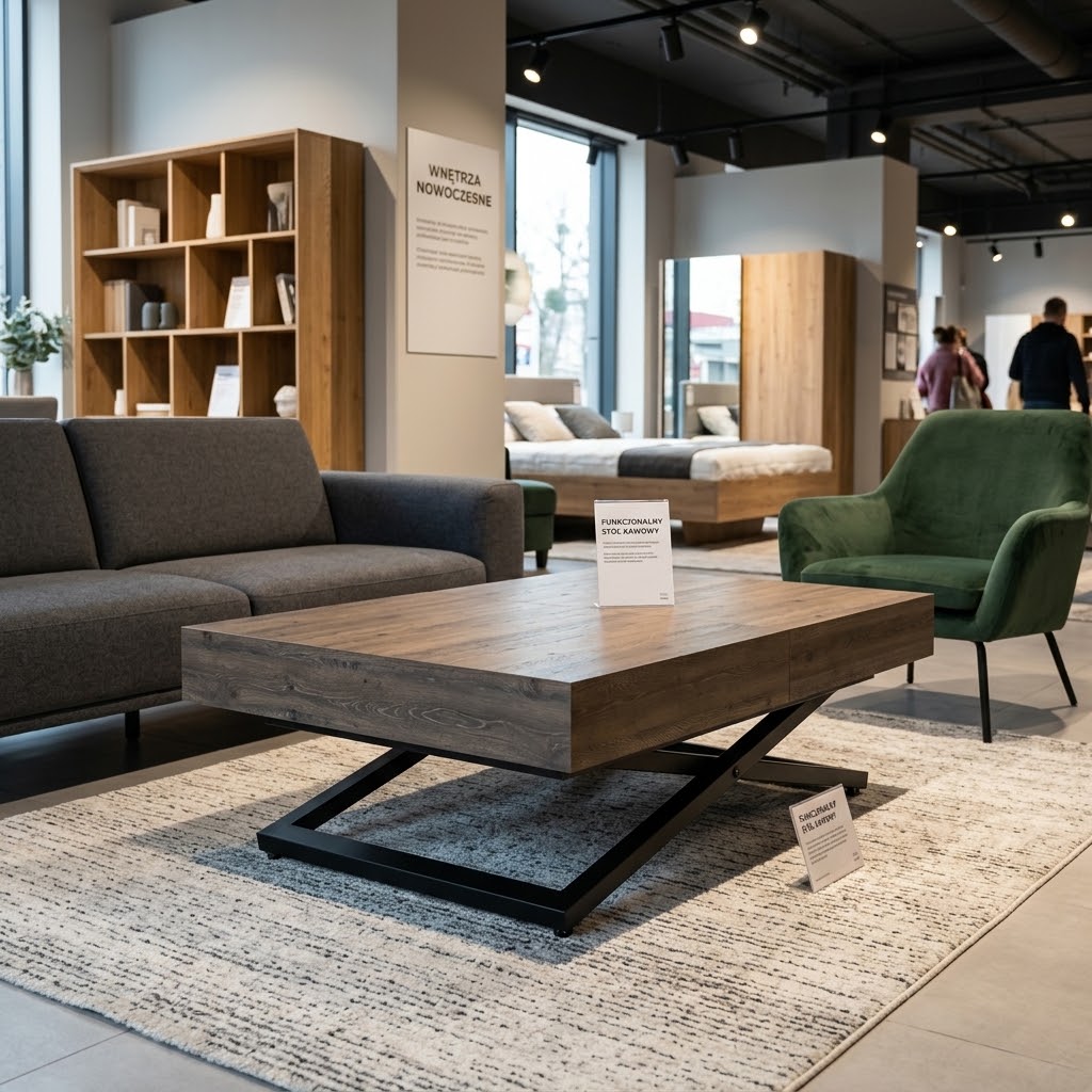 SANNA Height-Adjustable Extendable Coffee-to-Dining Table (120–200cm | 27–80cm Elevation | Premium EGGER® Laminates)
