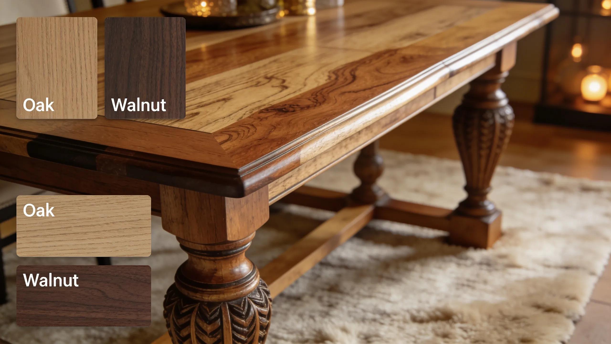 Bespoke luxury dining table and chairs crafted in Ireland