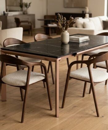 RHOMBUS Rectangular Butterfly Extendable Dining Table (160cm & 180cm | Extends to 250cm & 270cm | Standard & Premium EGGER® Laminates)
