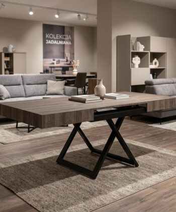 SANNA Height-Adjustable Extendable Coffee-to-Dining Table (120–200cm | 27–80cm Elevation | Premium EGGER® Laminates)