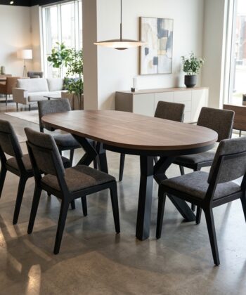 OSLO Round Industrial Extendable Dining Table (&Oslash;100cm to 176cm & &Oslash;120cm to 196cm | Substantial 36mm Top & 60&times;20mm Steel Subframe)