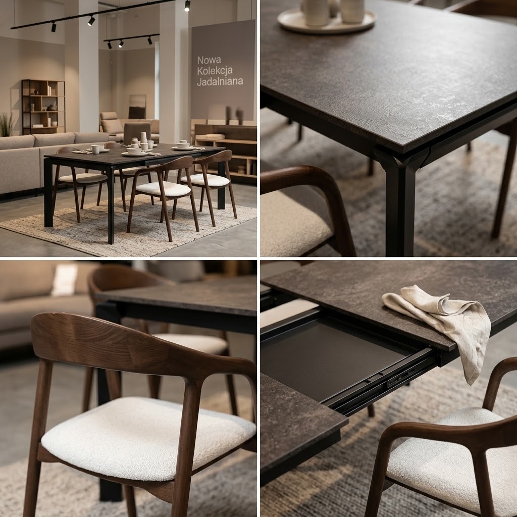 RHOMBUS Rectangular Butterfly Extendable Dining Table (160cm & 180cm | Extends to 250cm & 270cm | Standard & Premium EGGER® Laminates)