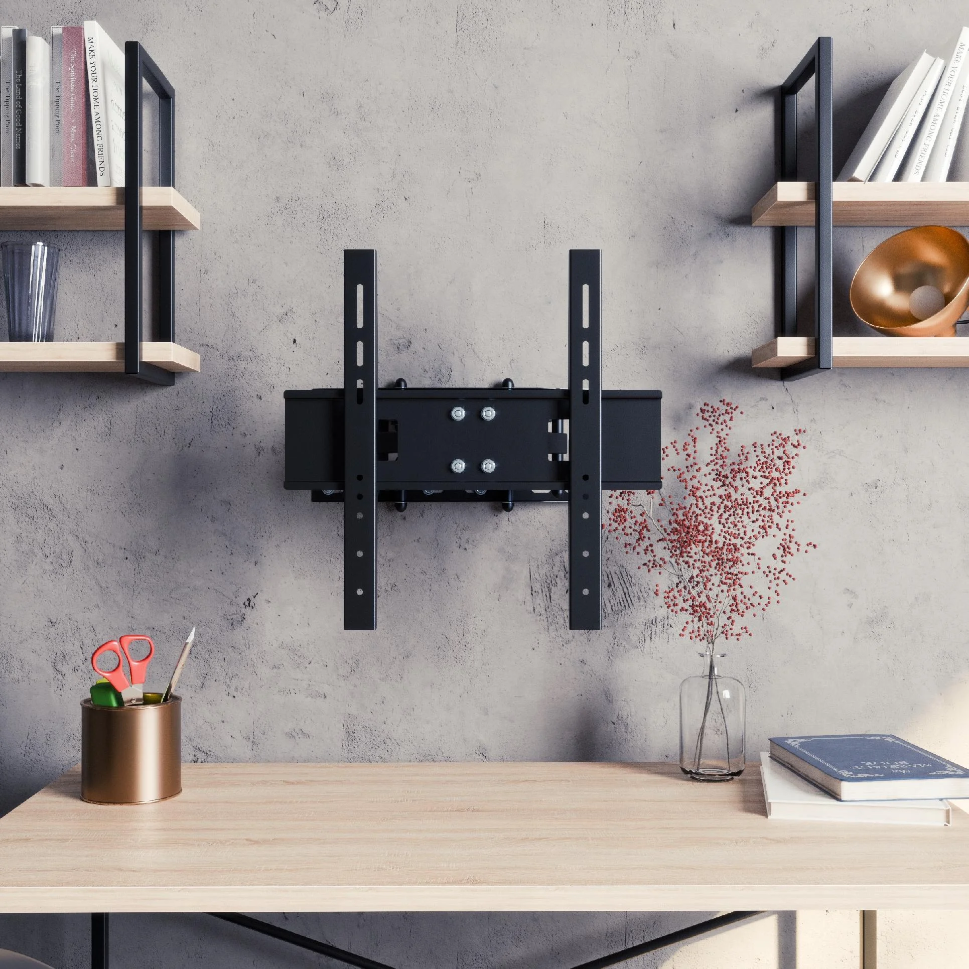 VANTAGE Full-Motion Articulating TV Wall Mount (32″–70″ Screens | Up to 30kg | VESA 100×100 to 400×400)