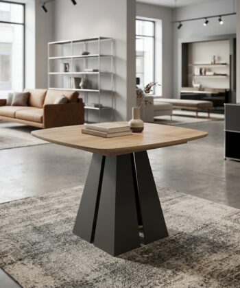 NOVARA Round-to-Oval Extendable Dining Table (100cm to 180cm | 2 Extension Leaves | Standard & EGGER® Laminates)