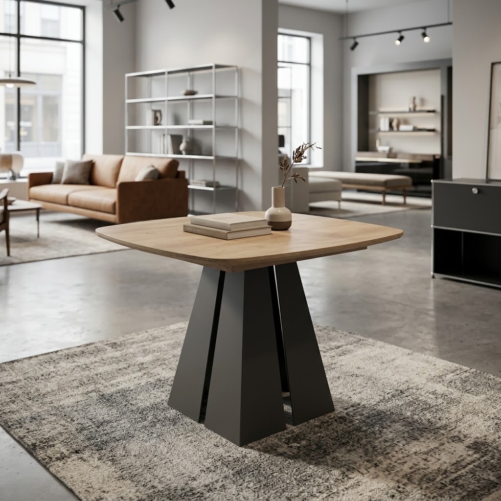 NOVARA Round-to-Oval Extendable Dining Table (100cm to 180cm | 2 Extension Leaves | Standard & EGGER® Laminates)