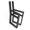 CHRONO Industrial Steel Bench Legs (Set of 2 | Powder-Coated Metal Base for DIY Bench Projects)