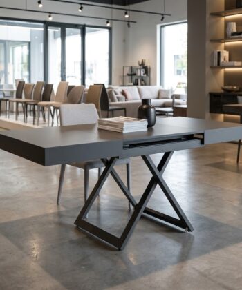 SANNA Height-Adjustable Extendable Coffee-to-Dining Table (120–200cm | 27–80cm Elevation | Premium EGGER® Laminates)