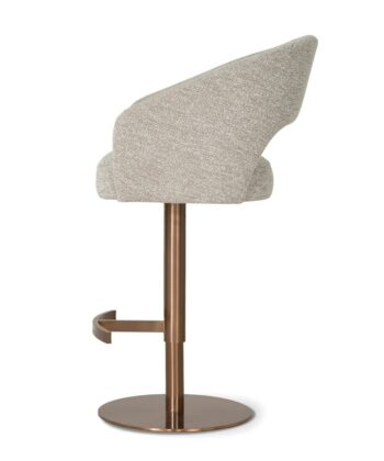 ALTIS Adjustable Pocket-Spring Bar Stool (Gas-Lift 60–85cm Seat Height | Pocket Springs & Metal Pedestal)