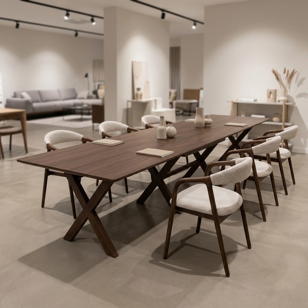 TITAN 4.8M Mega-Banquet Extendable Dining Table (180cm to 480cm | 6 Internal Leaves | Standard & Premium EGGER® Laminates)
