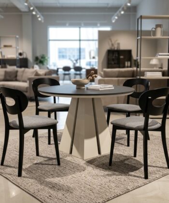IGNIS Round Extendable Dining Table (Ø100cm to 180cm & Ø120cm to 196cm with Base Ring | Standard & EGGER® Laminates)
