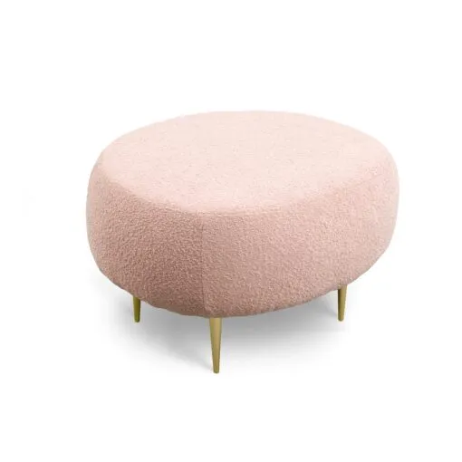 Artisan hands stitching a quality handcrafted pouffe