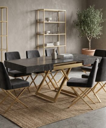 SANNA Height-Adjustable Extendable Coffee-to-Dining Table (120–200cm | 27–80cm Elevation | Premium EGGER® Laminates)