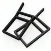 CHRONO Industrial Steel Bench Legs (Set of 2 | Powder-Coated Metal Base for DIY Bench Projects)