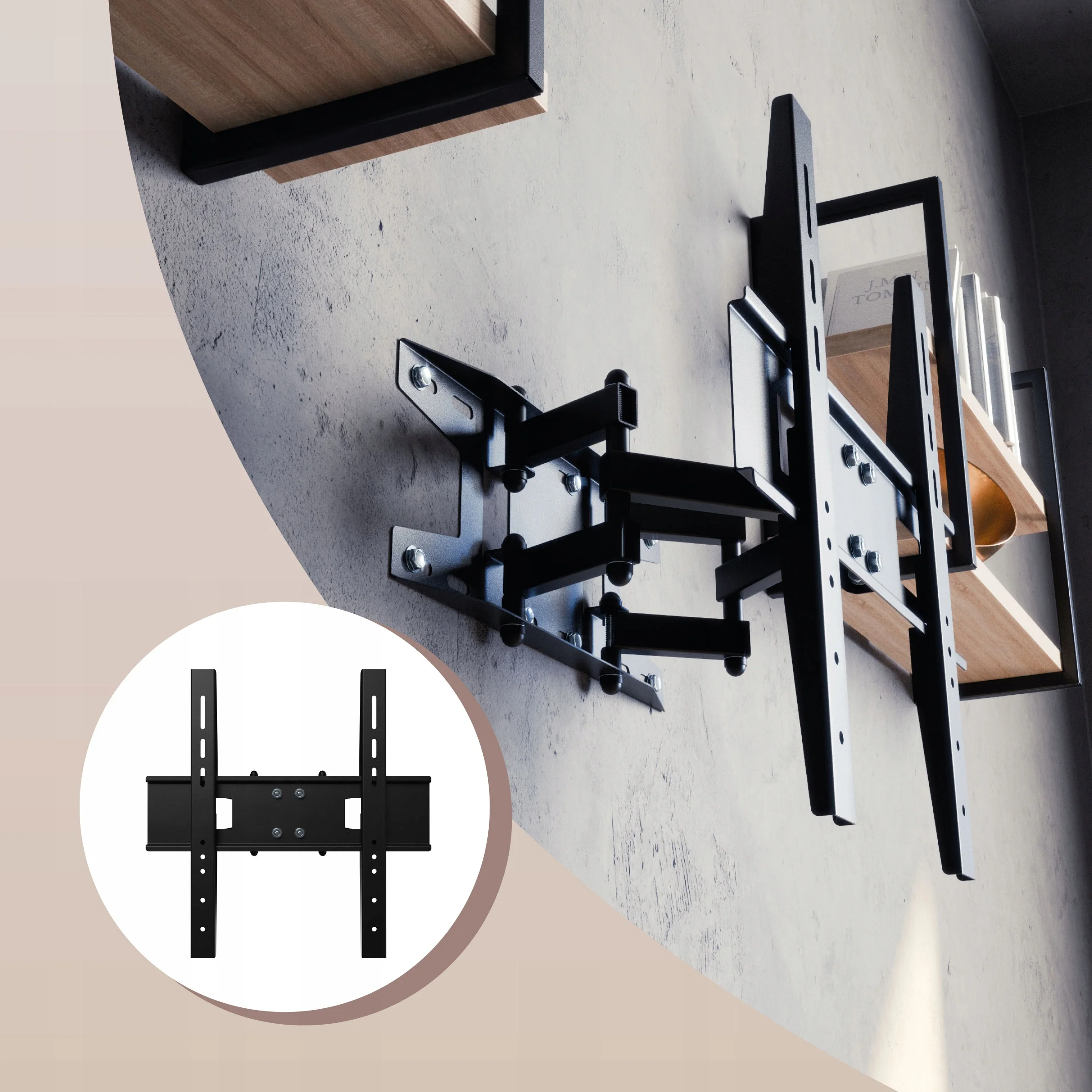 VANTAGE Full-Motion Articulating TV Wall Mount (32″–70″ Screens | Up to 30kg | VESA 100×100 to 400×400)