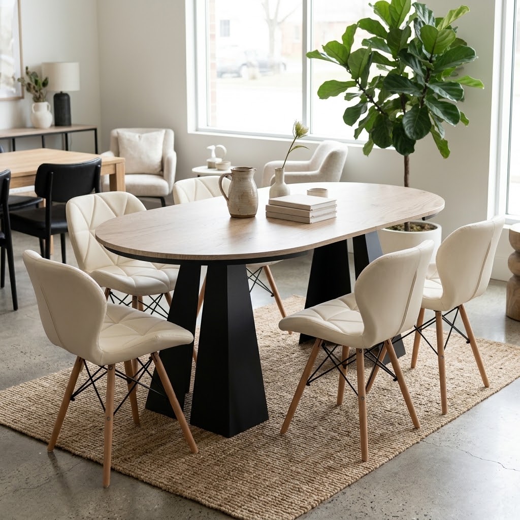 IGNIS Round Extendable Dining Table (Ø100cm to 180cm & Ø120cm to 196cm with Base Ring | Standard & EGGER® Laminates)