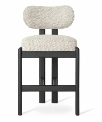 KORU Counter Bar Stool (68cm Seat Height | Solid Wood Frame & Ergonomic Upholstered Seat)