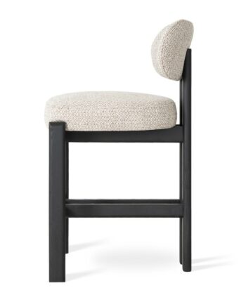 KORU Counter Bar Stool (68cm Seat Height | Solid Wood Frame & Ergonomic Upholstered Seat)
