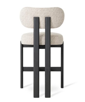KORU Counter Bar Stool (68cm Seat Height | Solid Wood Frame & Ergonomic Upholstered Seat)