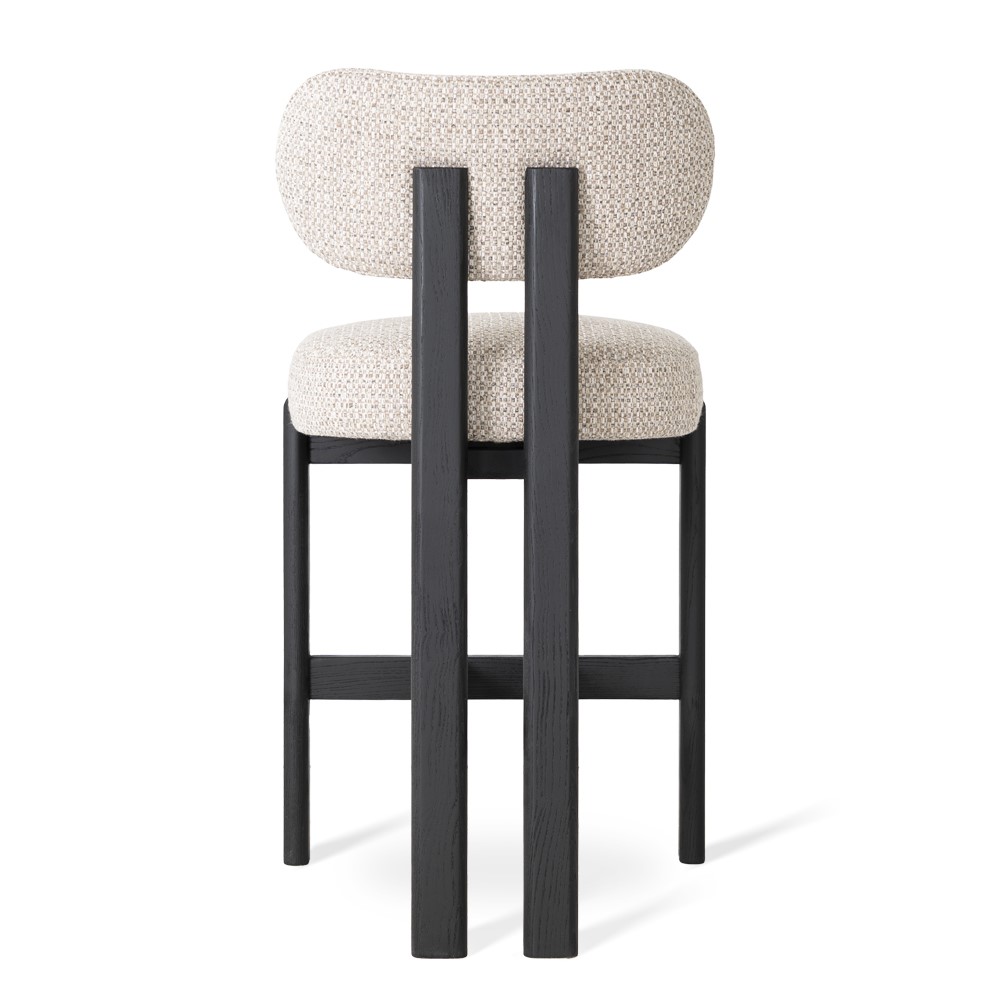 KORU Counter Bar Stool (68cm Seat Height | Solid Wood Frame & Ergonomic Upholstered Seat)