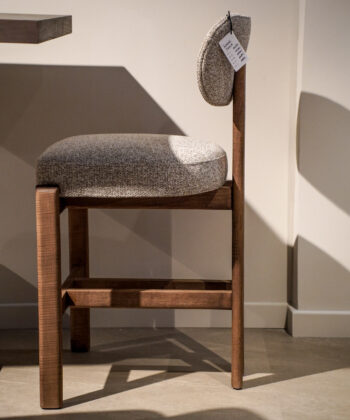 KORU Counter Bar Stool (68cm Seat Height | Solid Wood Frame & Ergonomic Upholstered Seat)