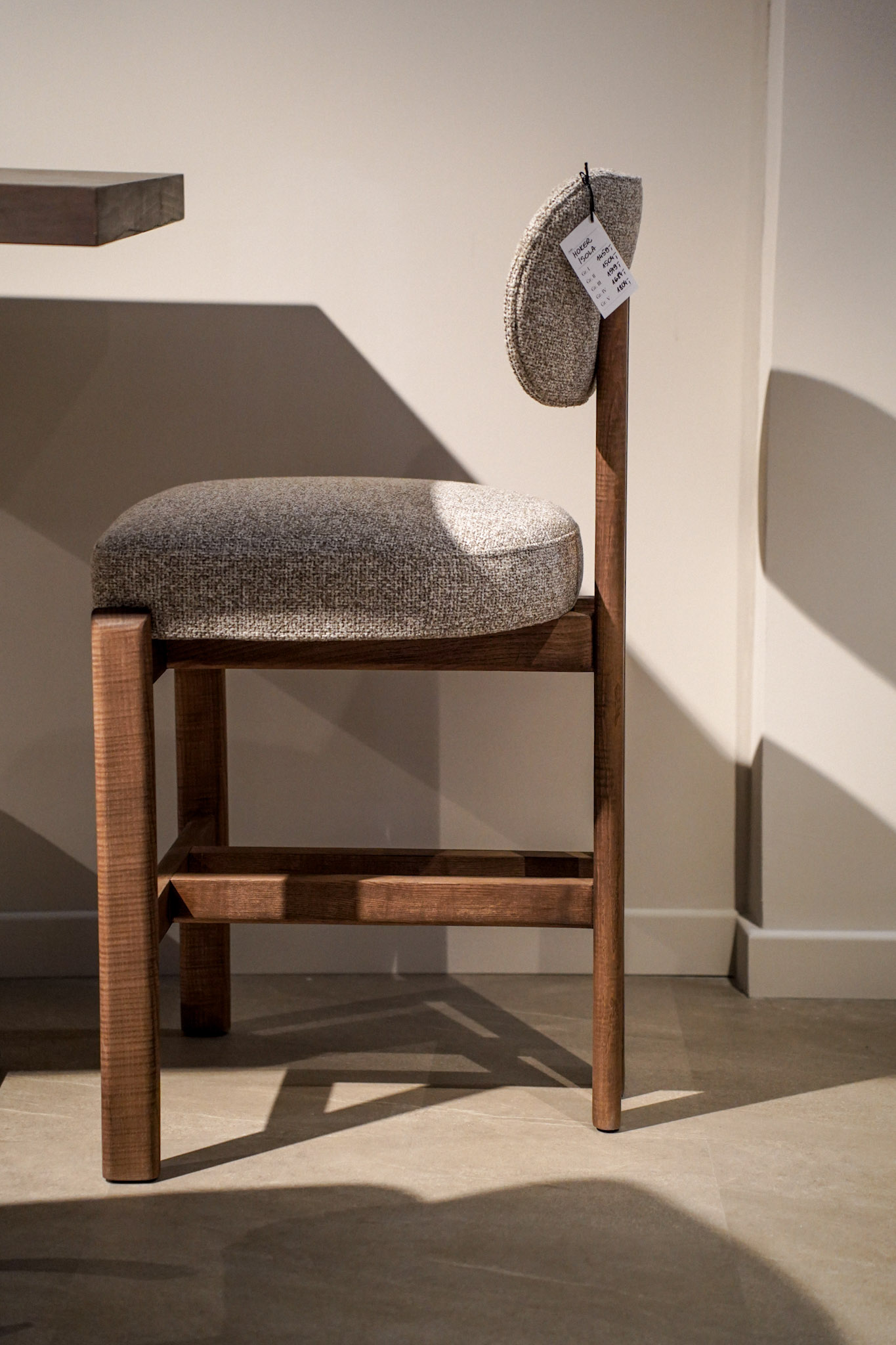 KORU Counter Bar Stool (68cm Seat Height | Solid Wood Frame & Ergonomic Upholstered Seat)