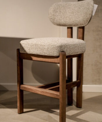 KORU Counter Bar Stool (68cm Seat Height | Solid Wood Frame & Ergonomic Upholstered Seat)