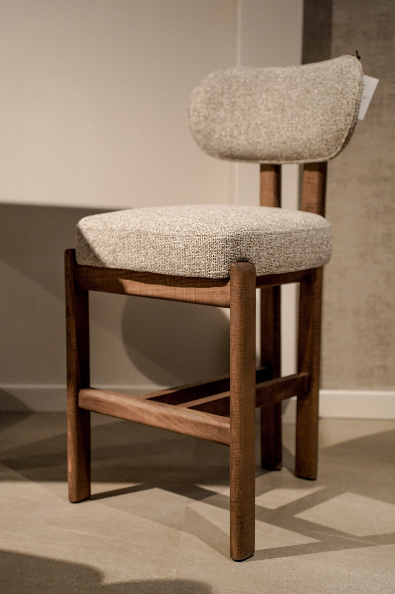 KORU Counter Bar Stool (68cm Seat Height | Solid Wood Frame & Ergonomic Upholstered Seat)