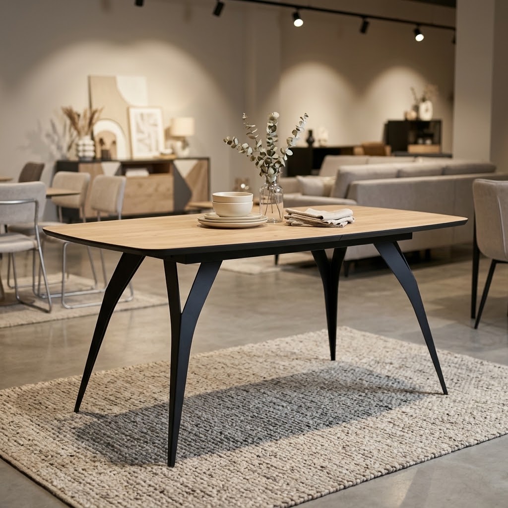 LYRA Oval Y-Frame Extendable Dining Table (140–240cm, 160–260cm & 180–280cm | Standard & EGGER® Laminates)