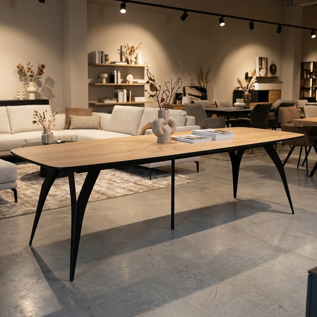 LYRA Oval Y-Frame Extendable Dining Table (140–240cm, 160–260cm & 180–280cm | Standard & EGGER® Laminates)