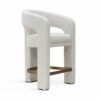 PALOMA Wraparound Counter Bar Stool (68cm Seat Height | Curved Cocoon Shell & Custom Upholstery)