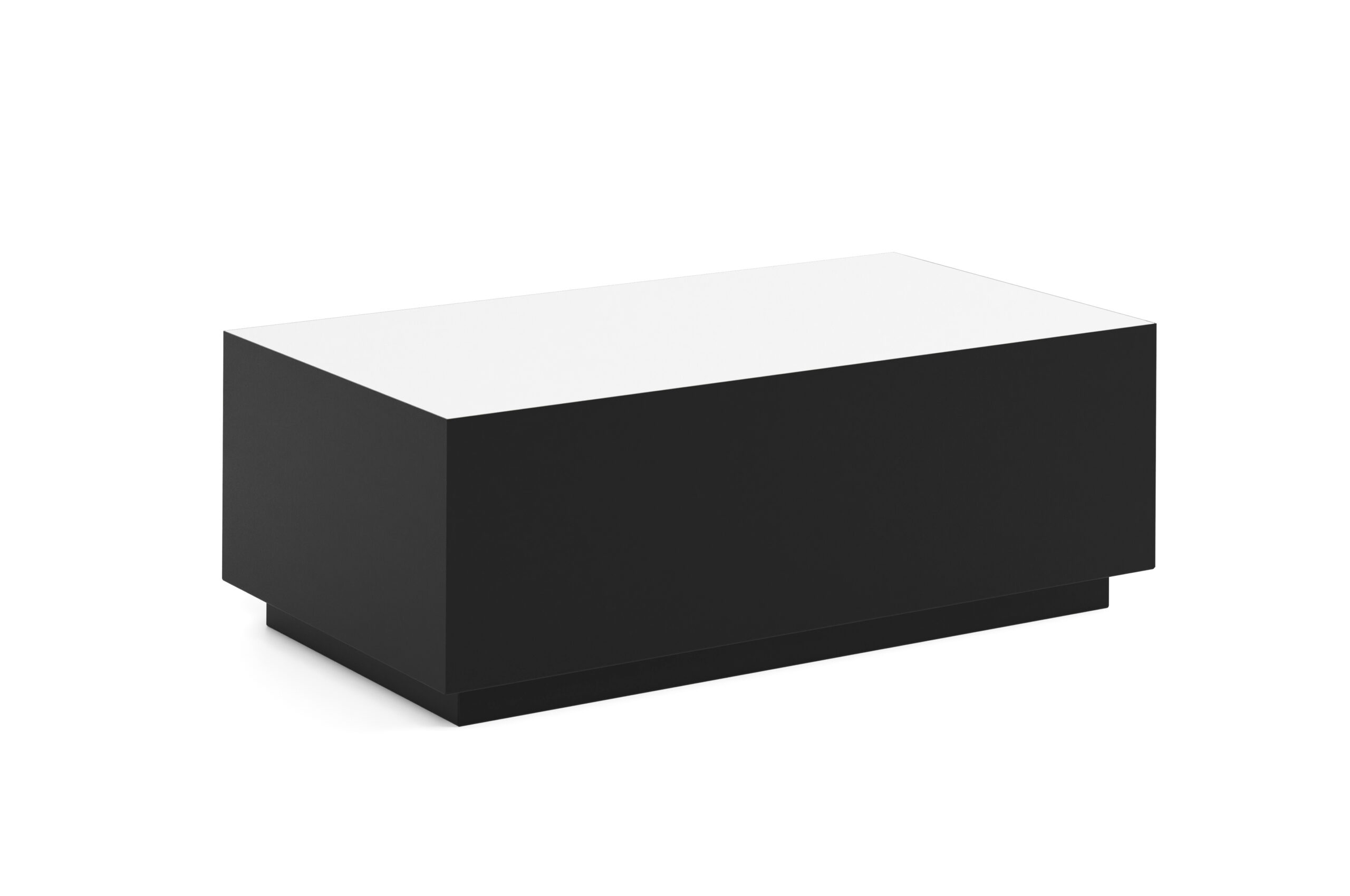 TETRA Low Rectangular Loft Coffee Table (100.6×55.2cm × H35.8cm | 18mm Top & Powder-Coated Steel Frame)