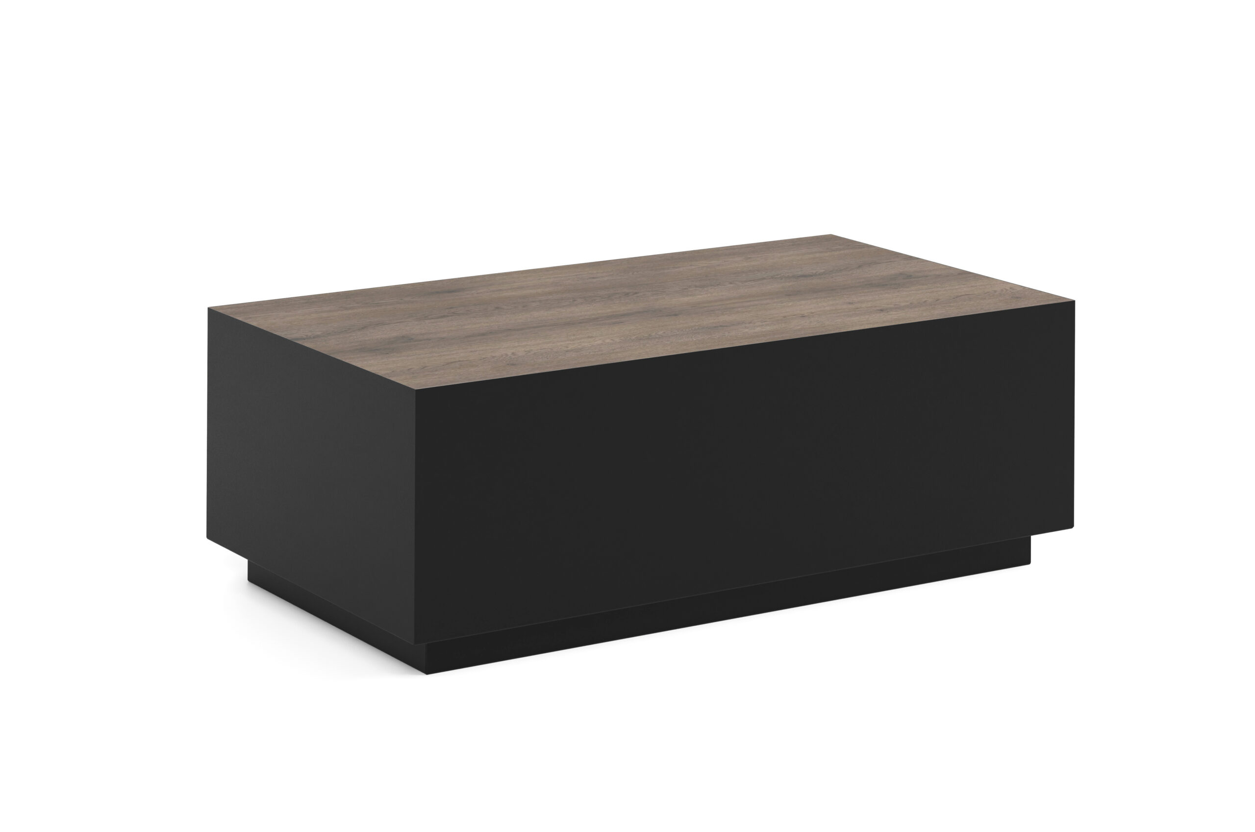 TETRA Low Rectangular Loft Coffee Table (100.6×55.2cm × H35.8cm | 18mm Top & Powder-Coated Steel Frame)