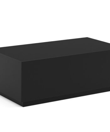TETRA Low Rectangular Loft Coffee Table (100.6×55.2cm × H35.8cm | 18mm Top & Powder-Coated Steel Frame)