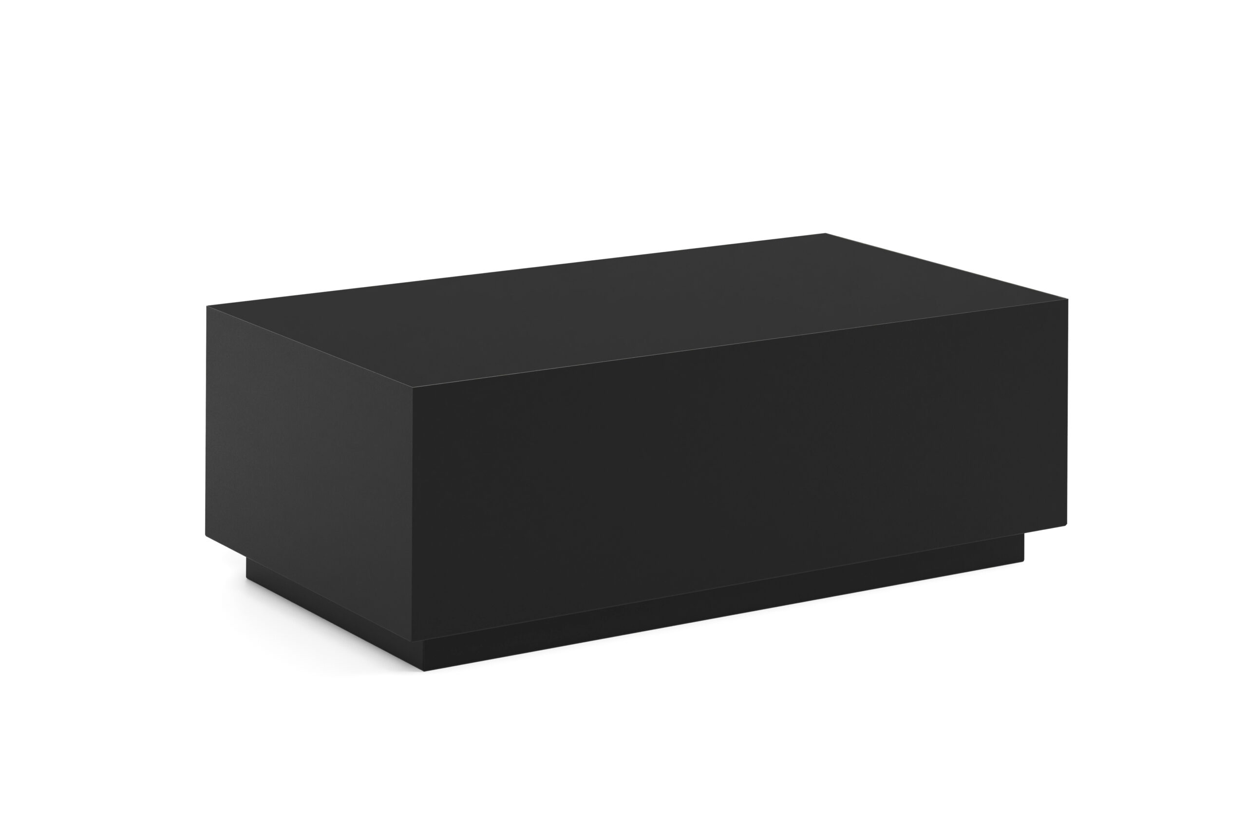 TETRA Low Rectangular Loft Coffee Table (100.6×55.2cm × H35.8cm | 18mm Top & Powder-Coated Steel Frame)
