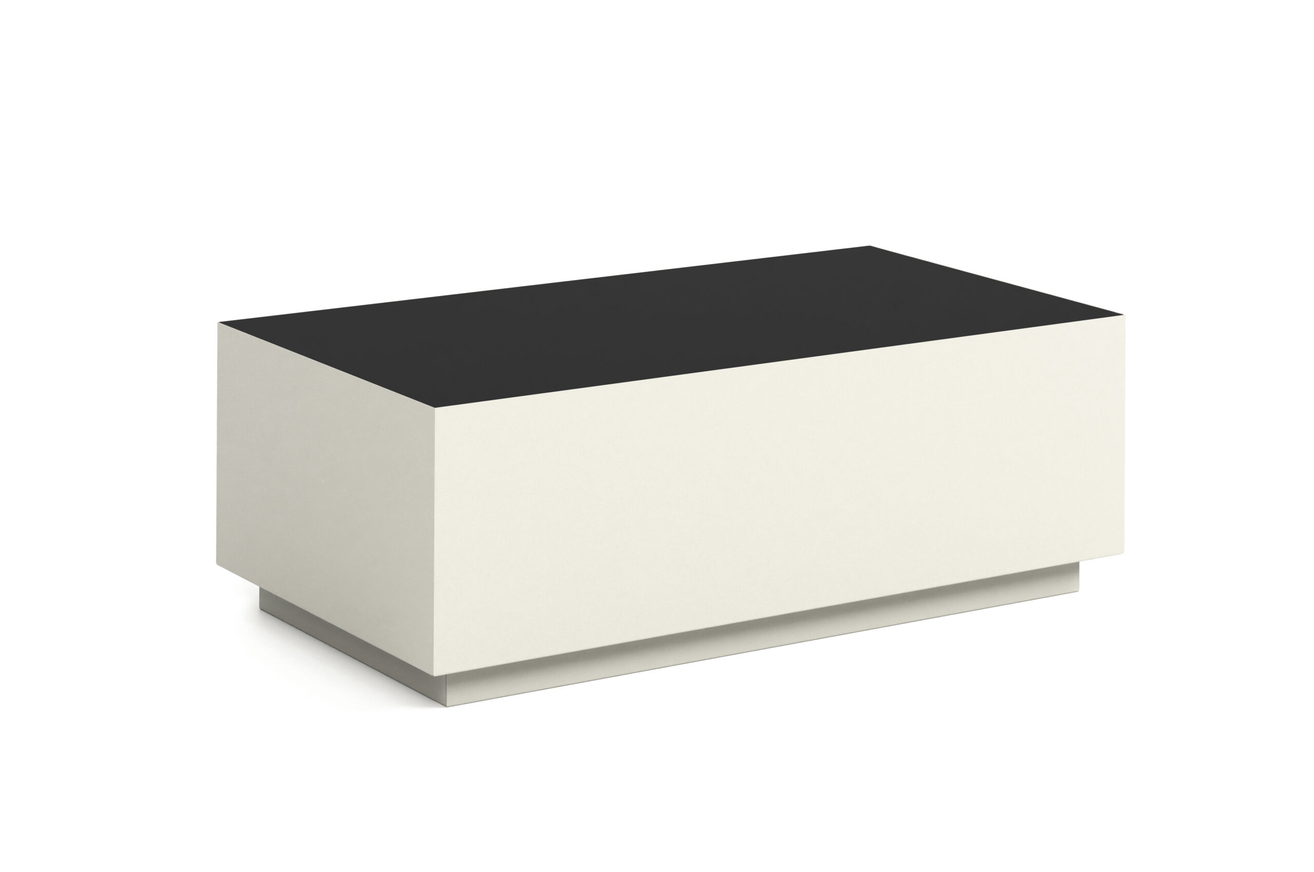 TETRA Low Rectangular Loft Coffee Table (100.6×55.2cm × H35.8cm | 18mm Top & Powder-Coated Steel Frame)