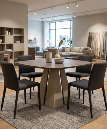 NOVARA Round-to-Oval Extendable Dining Table (100cm to 180cm | 2 Extension Leaves | Standard & EGGER® Laminates)