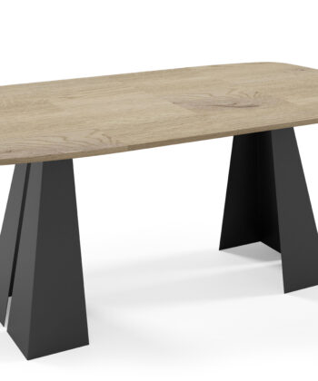 NOVARA Round-to-Oval Extendable Dining Table (100cm to 180cm | 2 Extension Leaves | Standard & EGGER® Laminates)