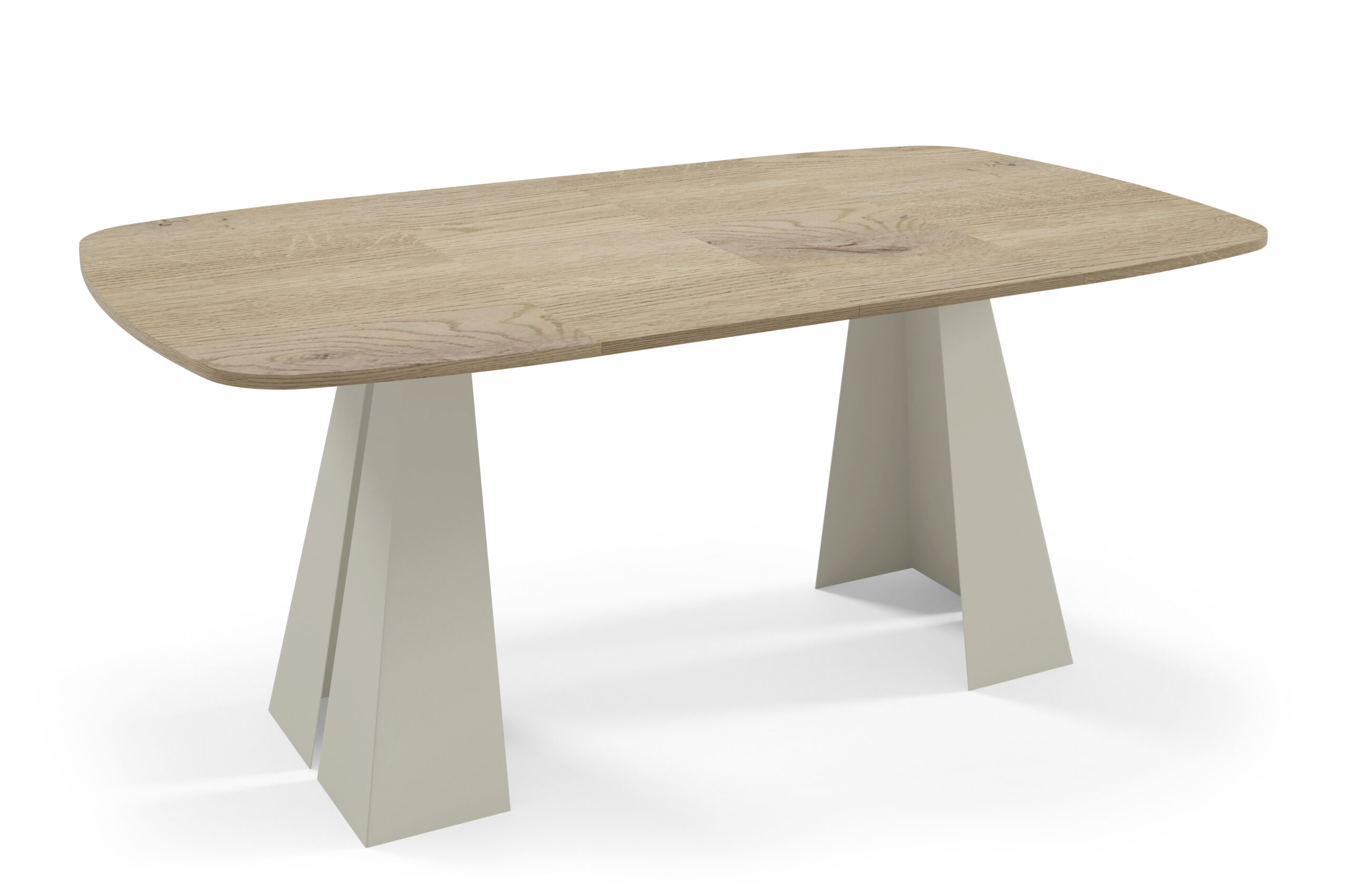 NOVARA Round-to-Oval Extendable Dining Table (100cm to 180cm | 2 Extension Leaves | Standard & EGGER® Laminates)