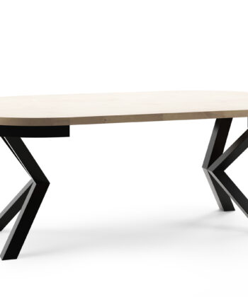OSLO Round Industrial Extendable Dining Table (Ø100cm to 176cm & Ø120cm to 196cm | Substantial 36mm Top & 60×20mm Steel Subframe)
