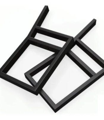 CHRONO Industrial Steel Bench Legs (Set of 2 | Powder-Coated Metal Base for DIY Bench Projects)