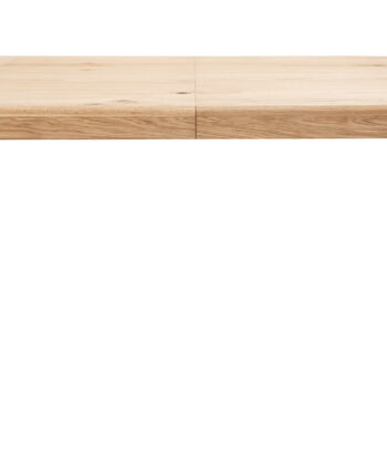 SOLARIS Round Extendable Dining Table (Ø90cm to Ø120cm | Natural Oak Veneer & Black Metal Base)