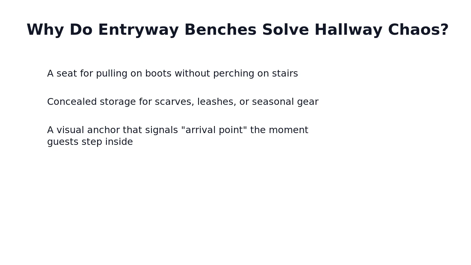 Hallways collect chaos the way pockets collect loose change. Boots, mail, umbrellas, and stray keys