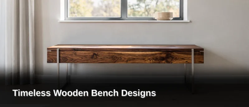 Sunlight does something extraordinary when it lands on grain-rich timber. A wooden bench placed beneath