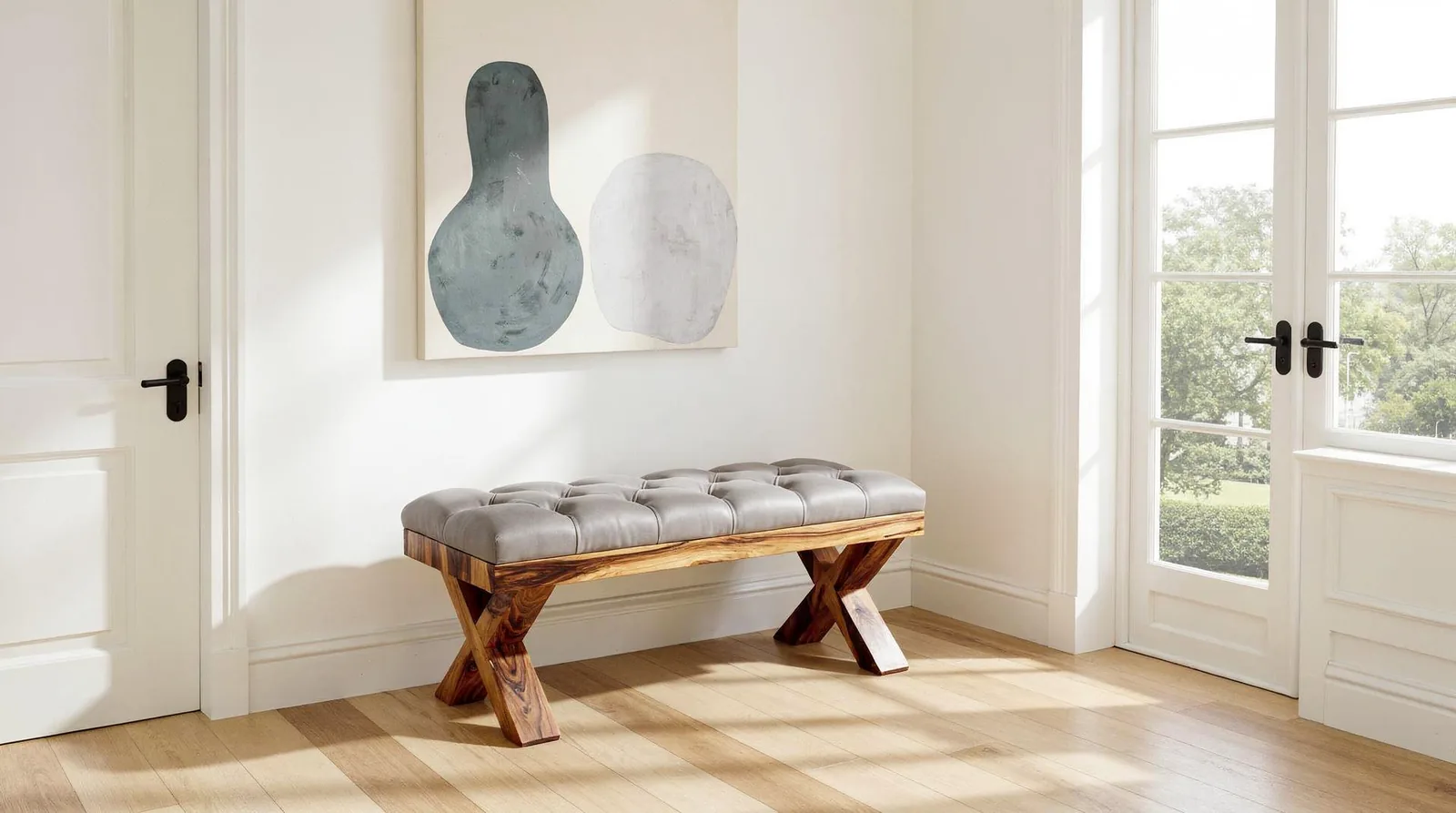 Timber selection decides everything. Hand-selected solid wood, chosen board by board rather than pulled