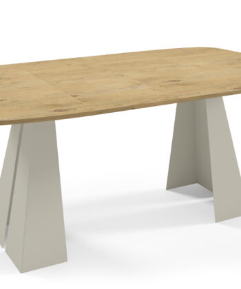 NOVARA Round-to-Oval Extendable Dining Table (100cm to 180cm | 2 Extension Leaves | Standard & EGGER® Laminates)