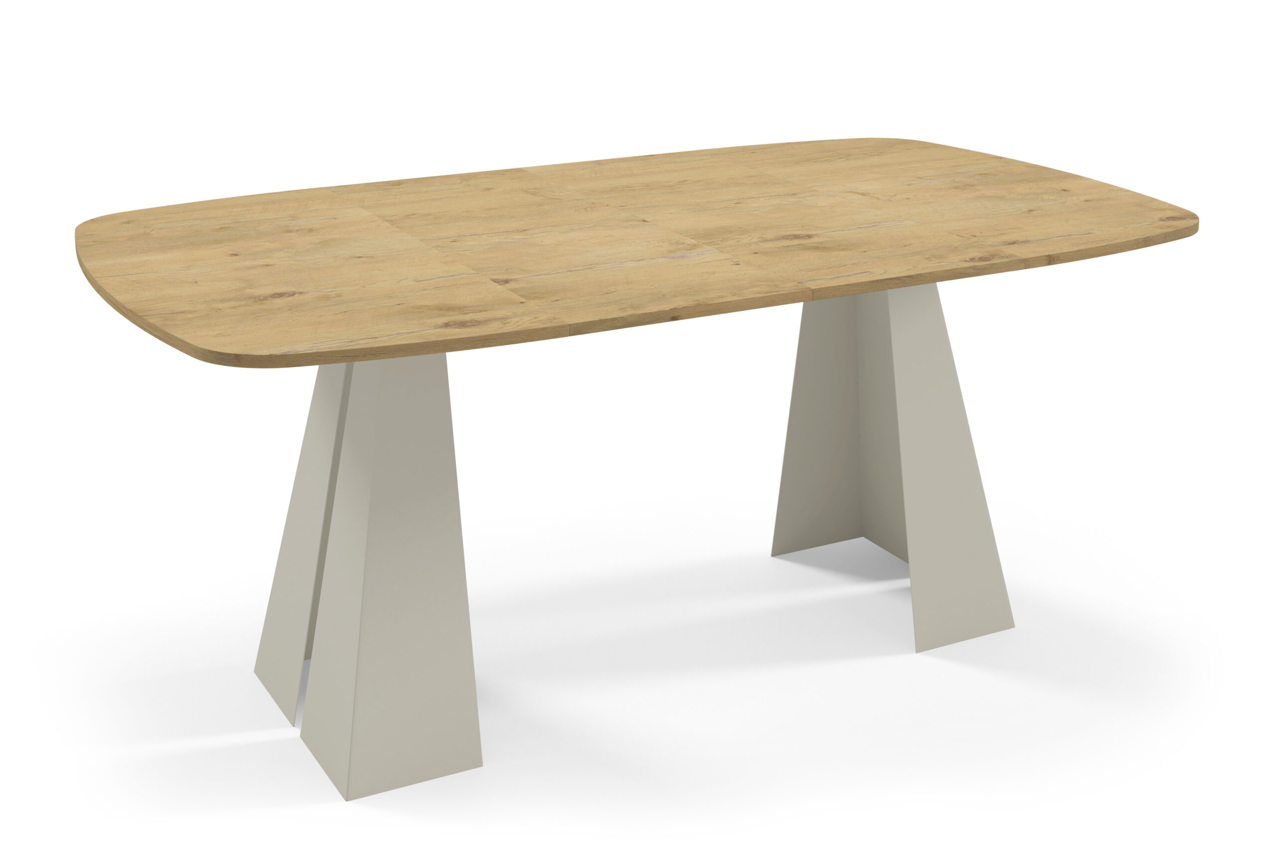 NOVARA Round-to-Oval Extendable Dining Table (100cm to 180cm | 2 Extension Leaves | Standard & EGGER® Laminates)